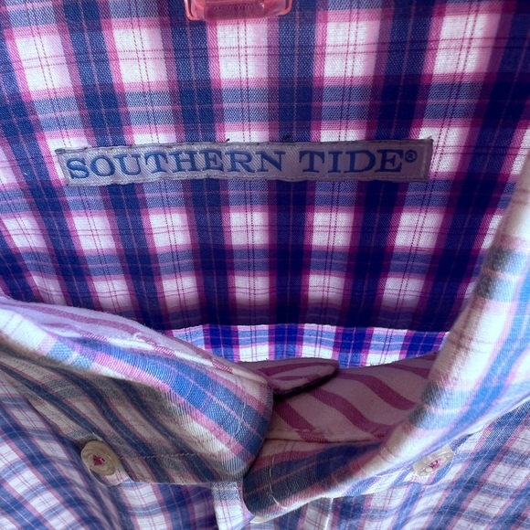 𝐒𝐨𝐮𝐭𝐡𝐞𝐫𝐧 𝐓𝐢𝐝𝐞 Men’s Button Down Cotton Shirt size Medium - Picture 5 of 12
